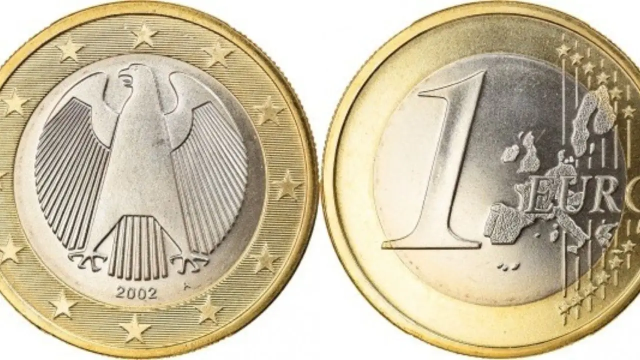 1 euro 2002 con due stelle sovrapposte: quanto può valere