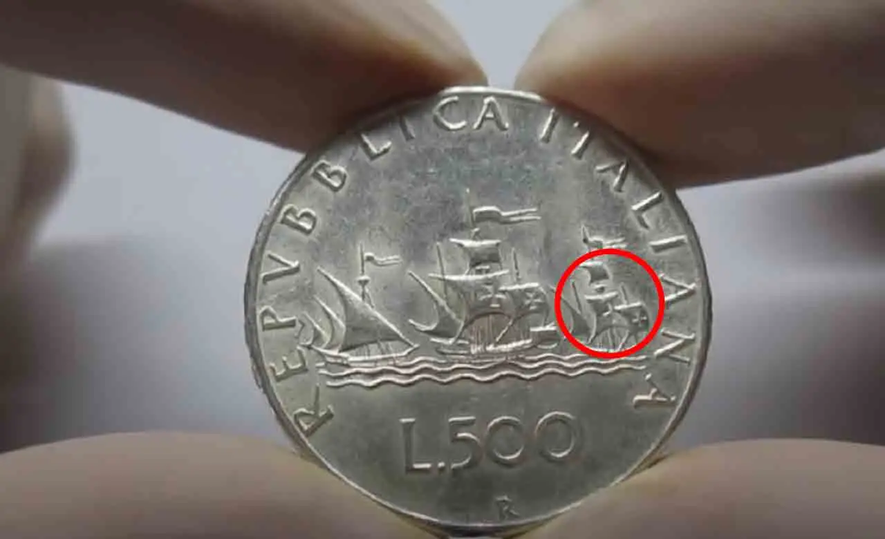 500 lire con caravelle: se le navi sono rivolte a destra, valgono moltissimo