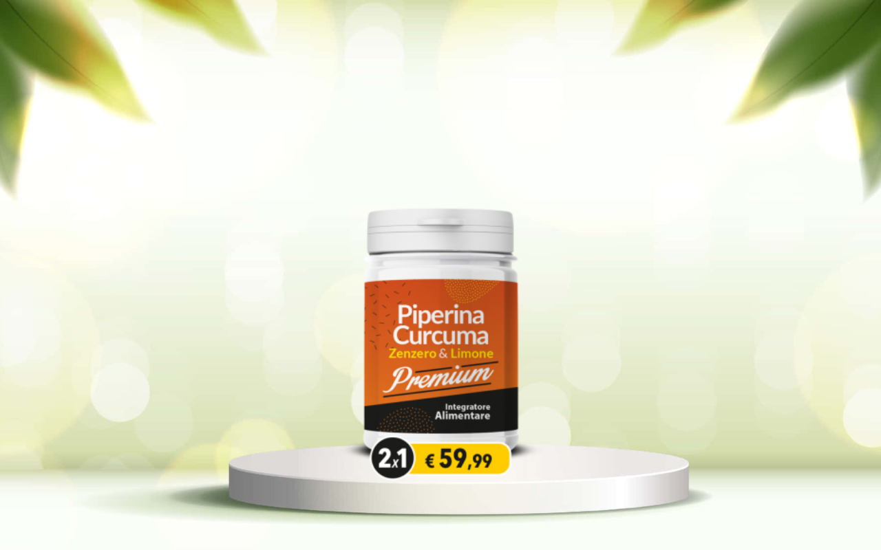 Prova Piperina e Curcuma Premium: detox naturale per benessere e regolarità intestinale